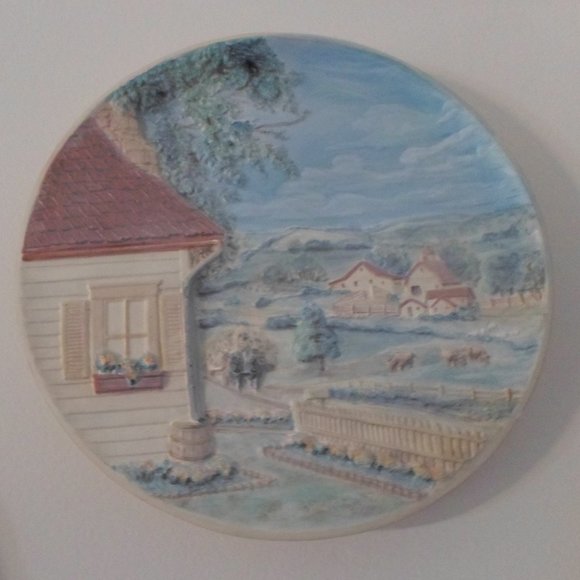 Summer Season 3-D Hand Painted Wall Plaque